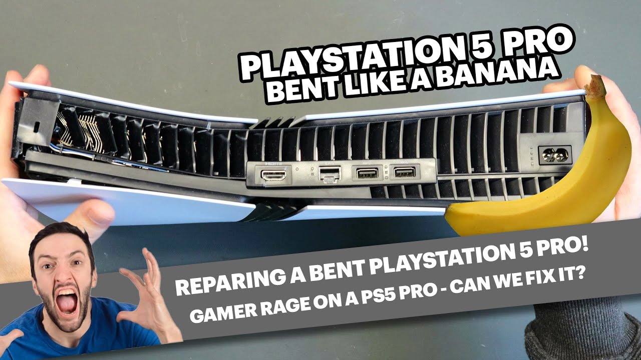 Ремонт погнутой PS5 PRO. Неужели эта бедная PS5 PRO стала жертвой геймерского гнева? Проблема с п...