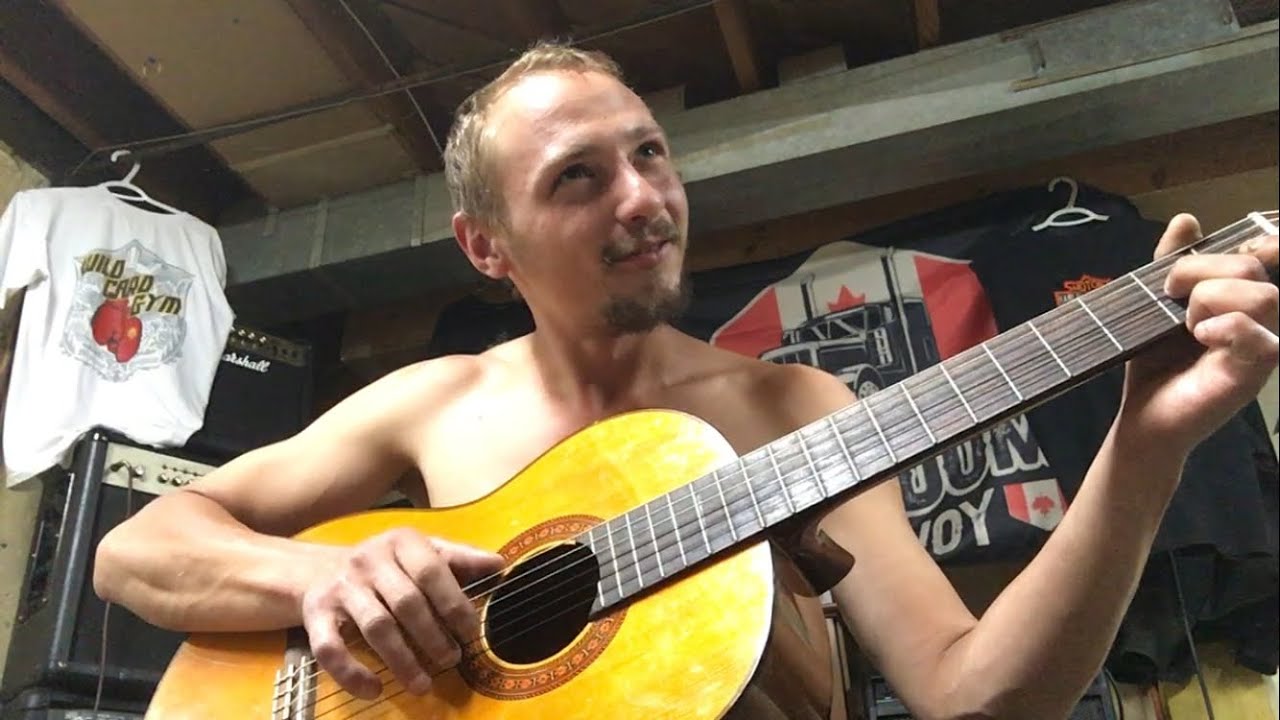 Fingerpicking guitar practice session 47. bonus attempt at singing