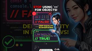 Stop comparing JavaScript objects like this! ❌Stop using == and === for deep equality in JavaScript!