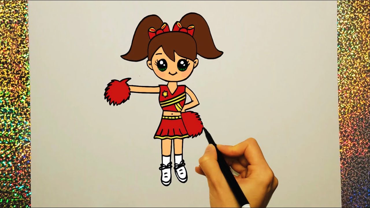Cómo dibujar una PORRISTA (muy fácil) - thptnganamst.edu.vn