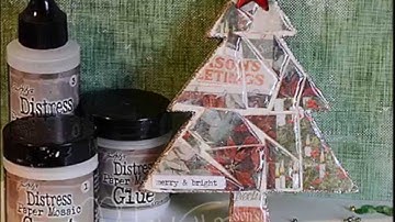 Tim Holtz Distress Paper Mosaic Kit: Christmas Ornament