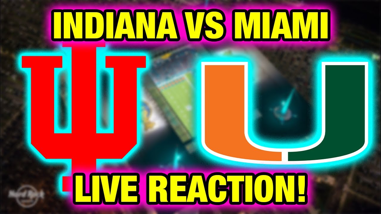 Indiana Hoosiers vs Miami Hurricanes National Championship Live Play by Play & Reaction