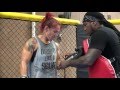 Cris Cyborg:  Full, intense workout