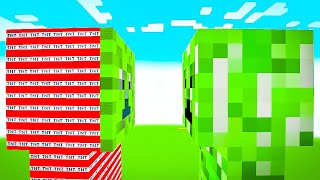 giant creeper vs giant TNT creeper in Minecraft