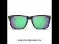 Oakley Holbrook OO9102 9102AF Sunglasses Mens Matte Pacific Prizm Black 55mm  Matte Black Prizm Road