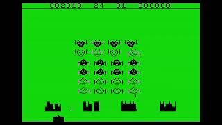 Invader Force (Acorn Atom)|Skill level 3 (Med.). Score: 3 380 #atom #acorn #acornatom #spaceinvaders