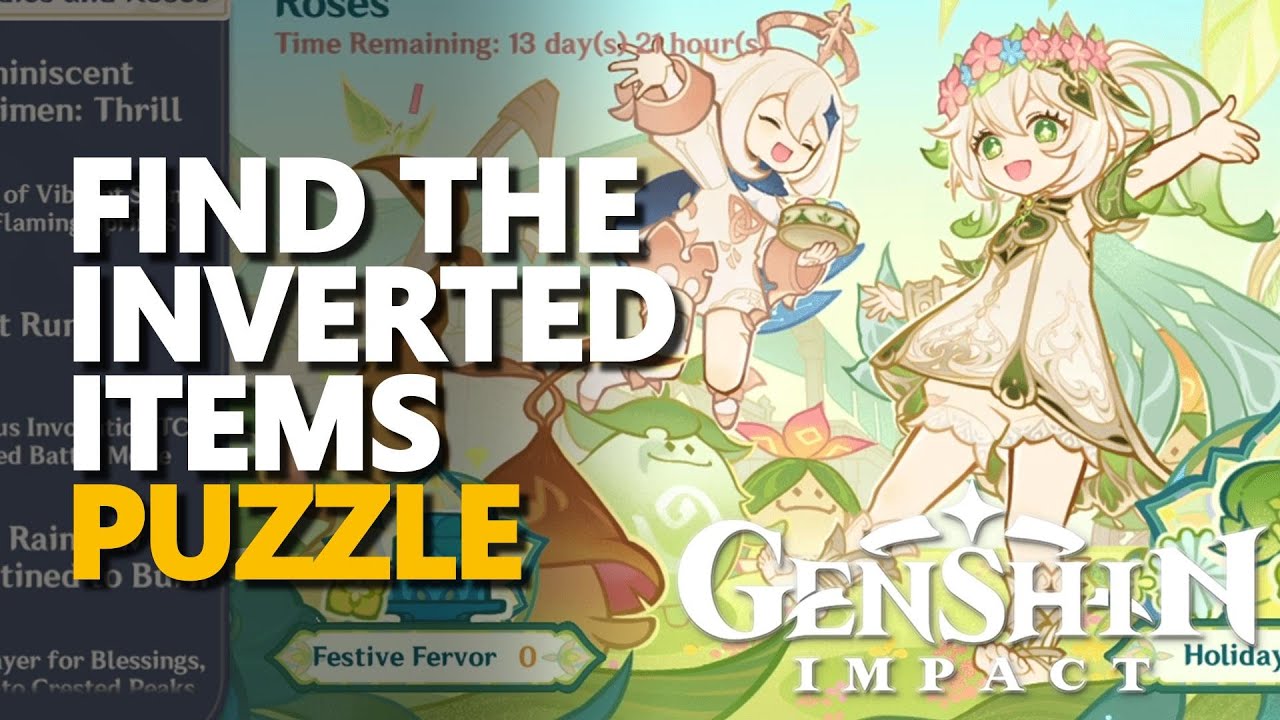 Find the inverted items Genshin Impact - YouTube