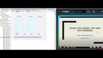Update Data ListBox, Text Area dan ComboBox | Latihan & Tugas 8 | Pemrograman Visual