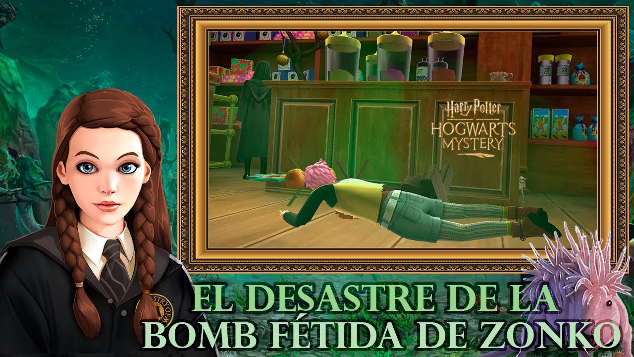 HARRY POTTER HOGWARTS MYSTERY MISIÓN SECUNDARIA "EL DESASTRE DE LA BOMBA FÉTIDA DE ZONKO