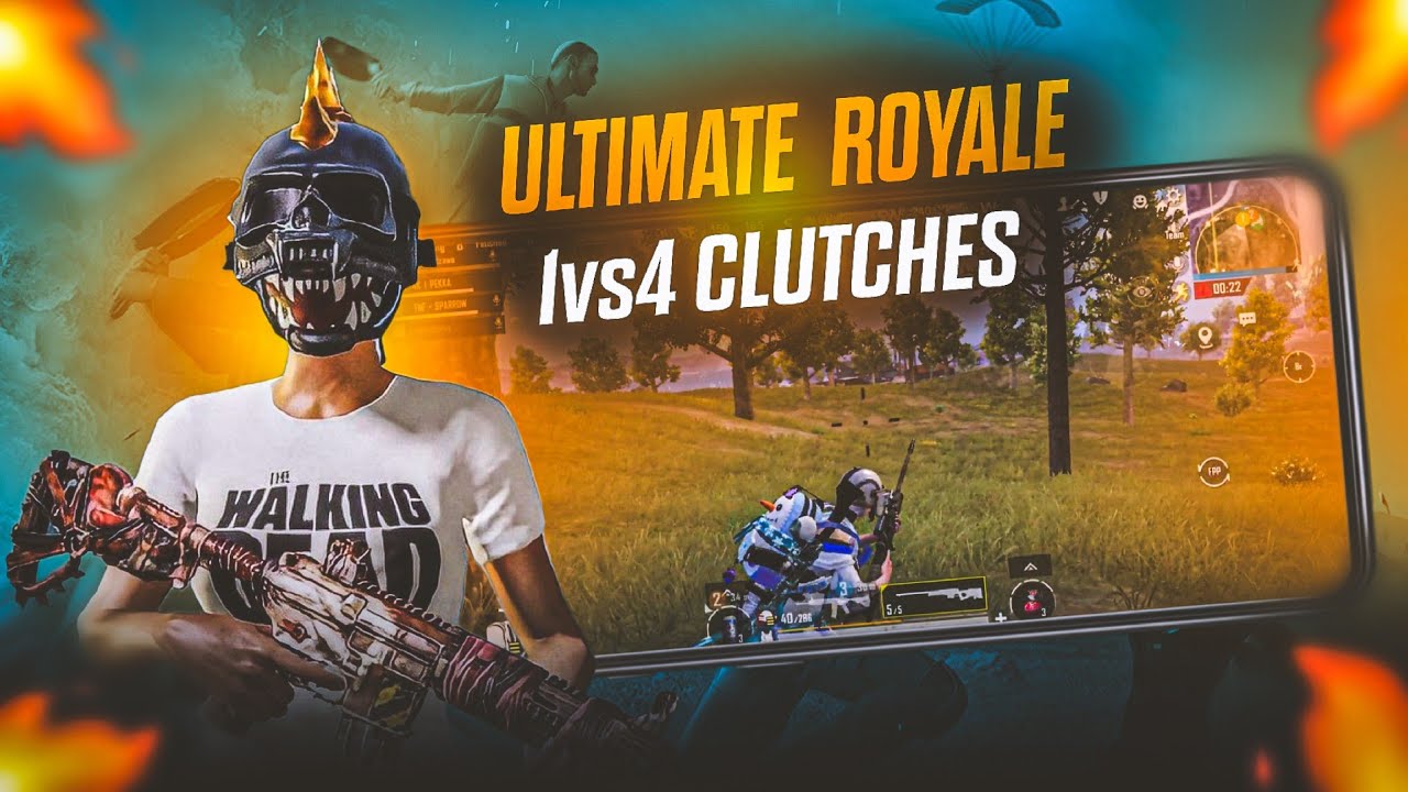 Ultimate royale 1vs 4 clutches 💀🥵#bgmi #pubgmobile #bgmicompetative # ...