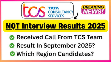 🔥TCS NQT Interview Result Big Update 2025 | TCS Result In Sept 2025 | Got Call From TCS HR Team