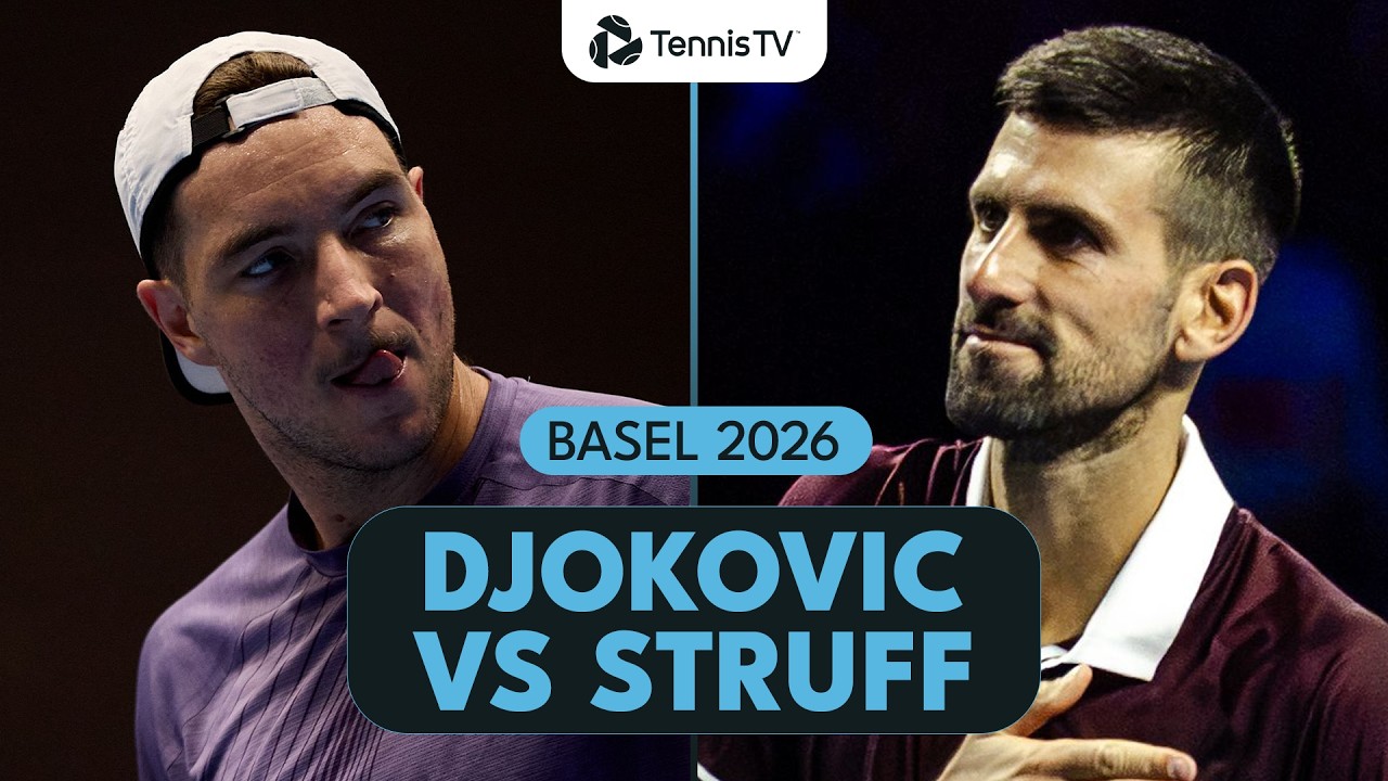 Novak Djokovic Battles Jan-Lennard Struff In Dramatic Match! | Basel 2026 Highlights