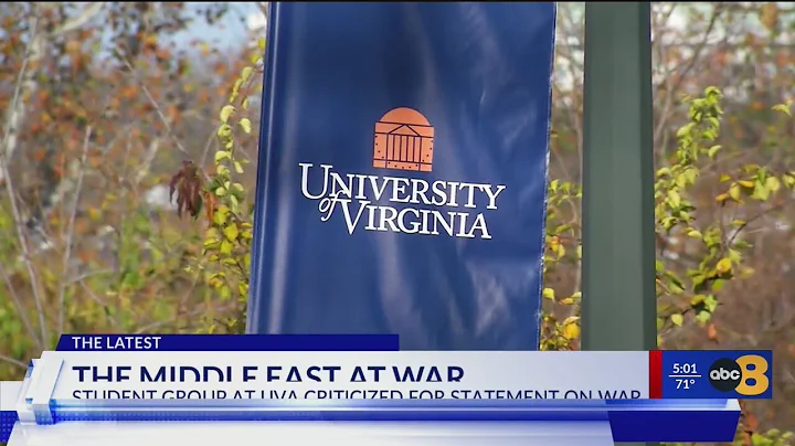 UVA student organization facing backlash after statement on Israel attack