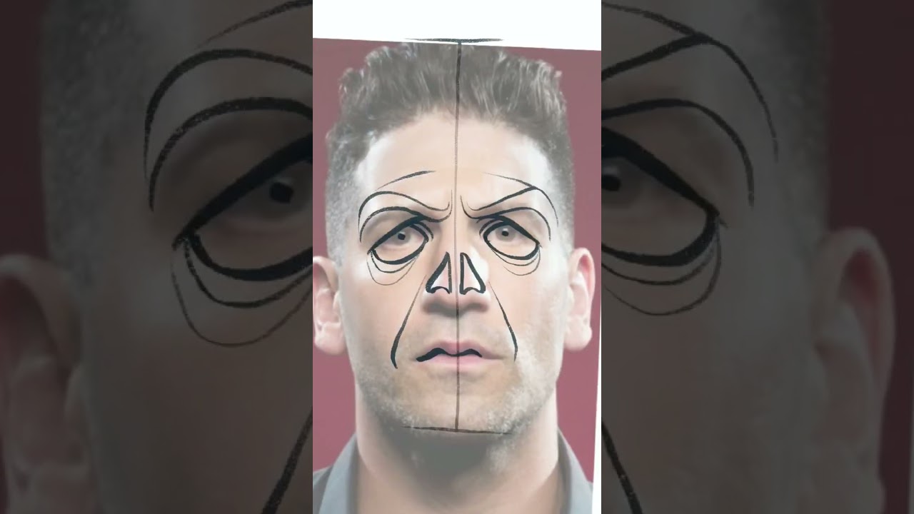 Jon Bernthal - drawing comic zombie portrait