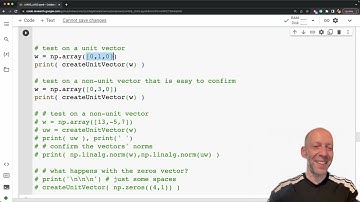 Linear algebra for data science, chapter 2 exercise 3 (create unit vector)