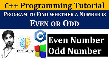 Even Odd Number Program in C++