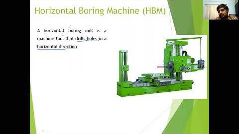 Metrology & Machine Tools : Unit 2 _ Lecture# 2.5 _ Types of boring Machines _NAIDU_NNRESGI