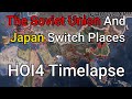 The Soviet Union And Japan Switch Places HOI4 Timelapse