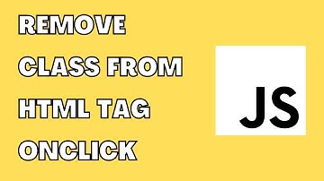 Remove Class from HTML Tag OnClick JavaScript | HowToCodeSchool.com