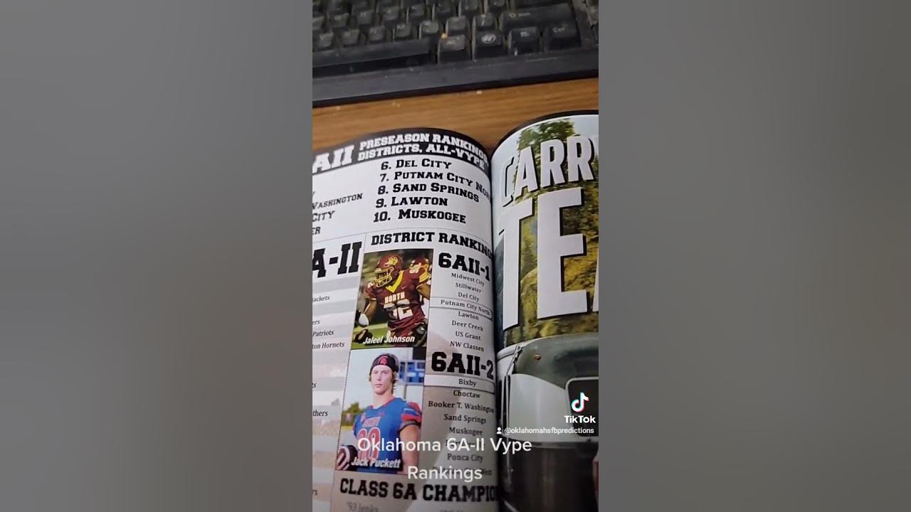 6A 2 Vype Oklahoma Football Rankings YouTube