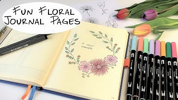New Skillshare Class | Fun Floral Journal Pages