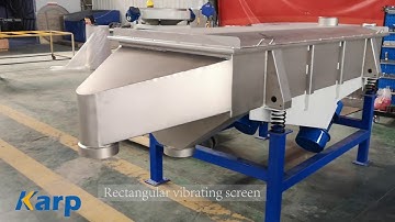 Rectangular vibrating screen