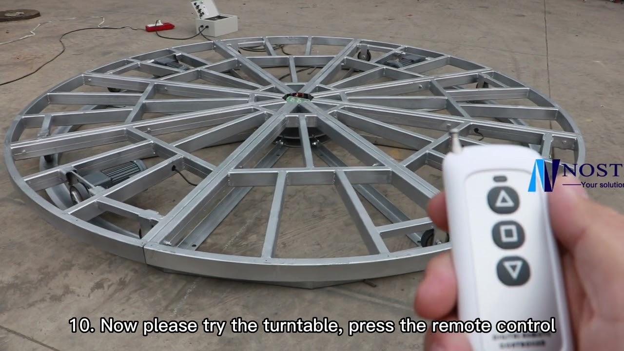 How to install a car turntable? Car turntable installation from Nostec