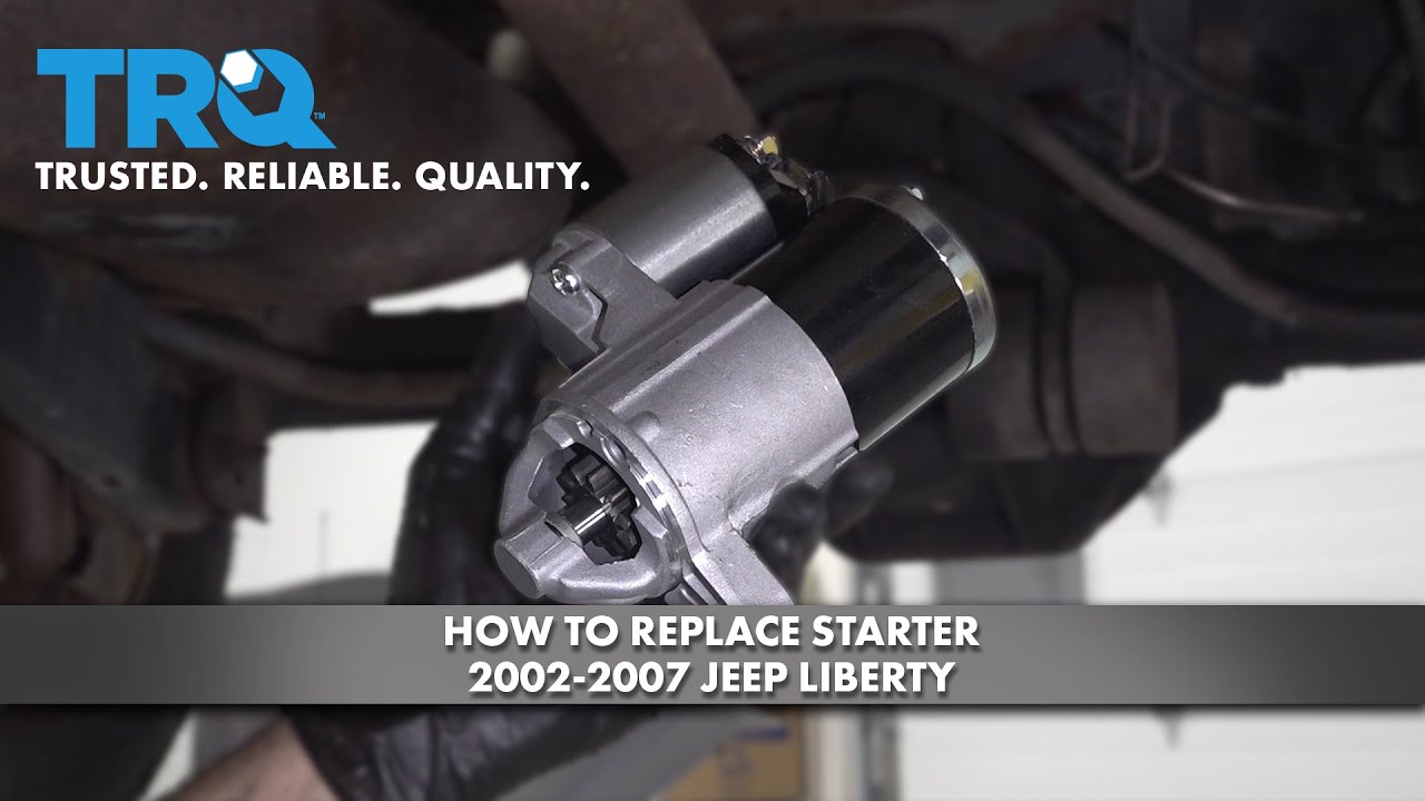 How To Replace Starter 2002-2007 Jeep Liberty - YouTube