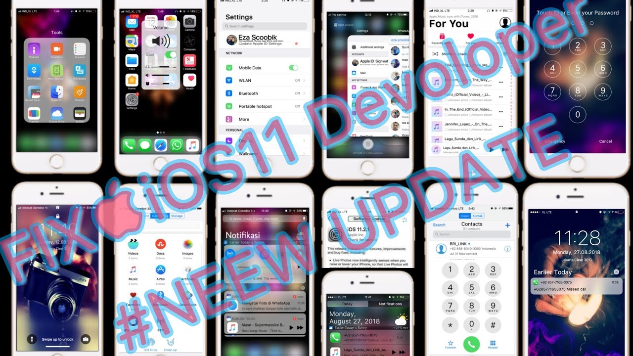 TEMA FIX iOS11Devolopr FULL IPHONE iOS11 *NEW UPDATE UNTUK ...