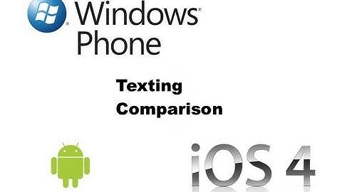 Followup for iPhone 4, Windows Phone 7 and Android Texting comparison