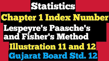 Std.12 commerce Statistics Gseb  Exercise 1.3 Illustrations  Index Number @StudyPointPro