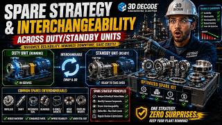 Spare Parts Strategy Explained | Interchangeability Across Duty & Standby Pumps ⚙️📦| 3D DECODE