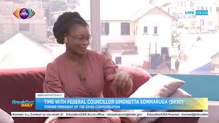 Time With Federal Councillor Simonetta Sommaruga Brs0 Breakfast Daily