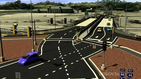 Diverging Diamond Animation