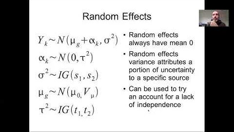 Lesson 22b Hierarchical Bayes: Random Effects