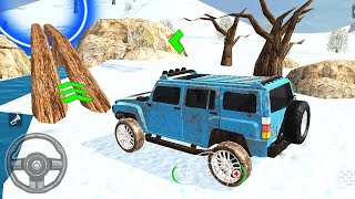 INSANE Snow Offroad Driving! 4x4 Jeep Stuck in Ice | Car Simulator 3D 2026 Gameplay screenshot 3