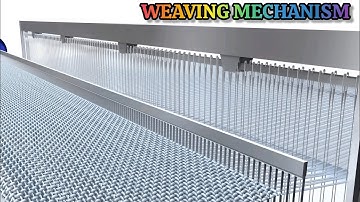 Weaving Mechanism | Weaving Machine Mechanism Animation 
