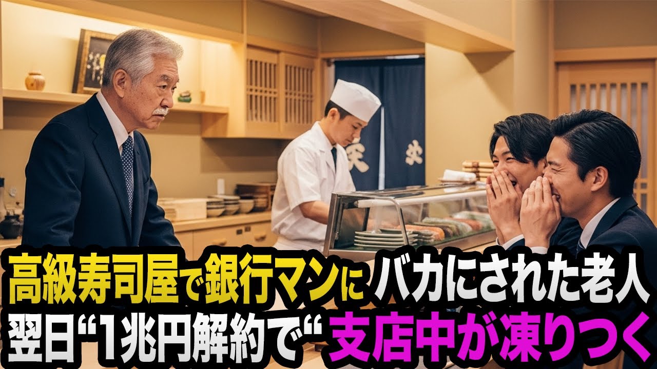 「どうせ小銭でしょ」と若手銀行員に嘲笑された老人。翌日、“通帳100冊・総額1兆円“解約宣言で支店中が凍りついた！