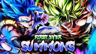 MY FIRST SUMMONS FOR GOGETA AND BROLY! - Dragon Ball Legends