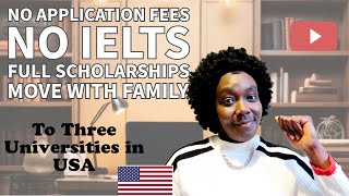 Three Universities in the USA with Automatic Scholarship, Move With Family