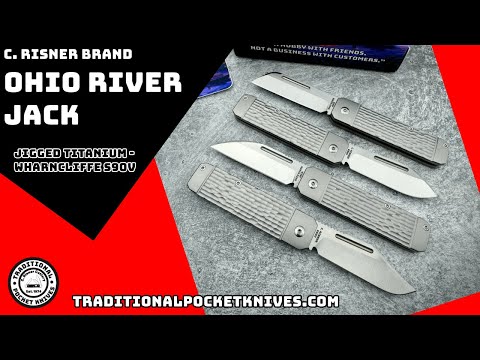 Ohio River Jack: Jigged Titanium - Wharncliffe S90V