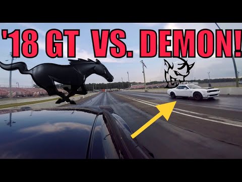 Dodge DEMON vs Ford MUSTANG GT! WATCH till the End... Dodge DEMON vs Ford MUSTANG GT! WATCH till the End...