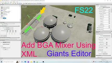 Giants Editor Tutorial |  How To Add BGA Mixer To Your Map Using XML | For Beginners | FS22