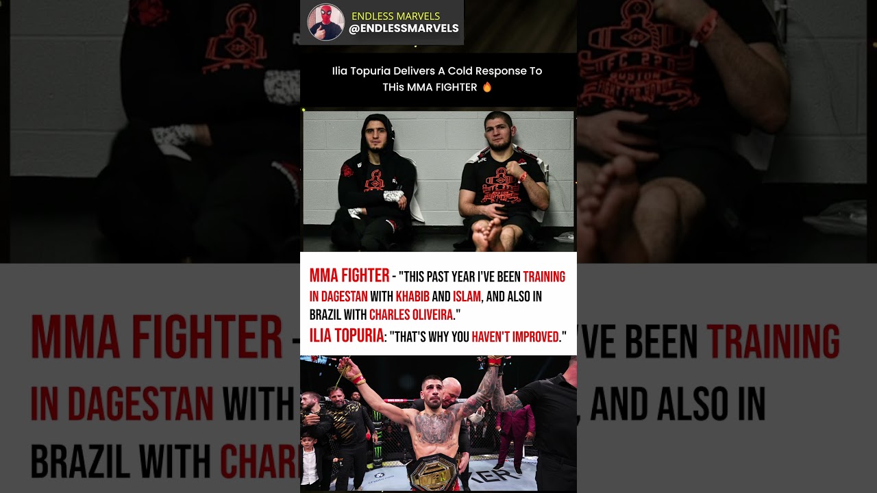 Ilia Topuria Responds to Fighter Training With Khabib & Oliveira 🔥 