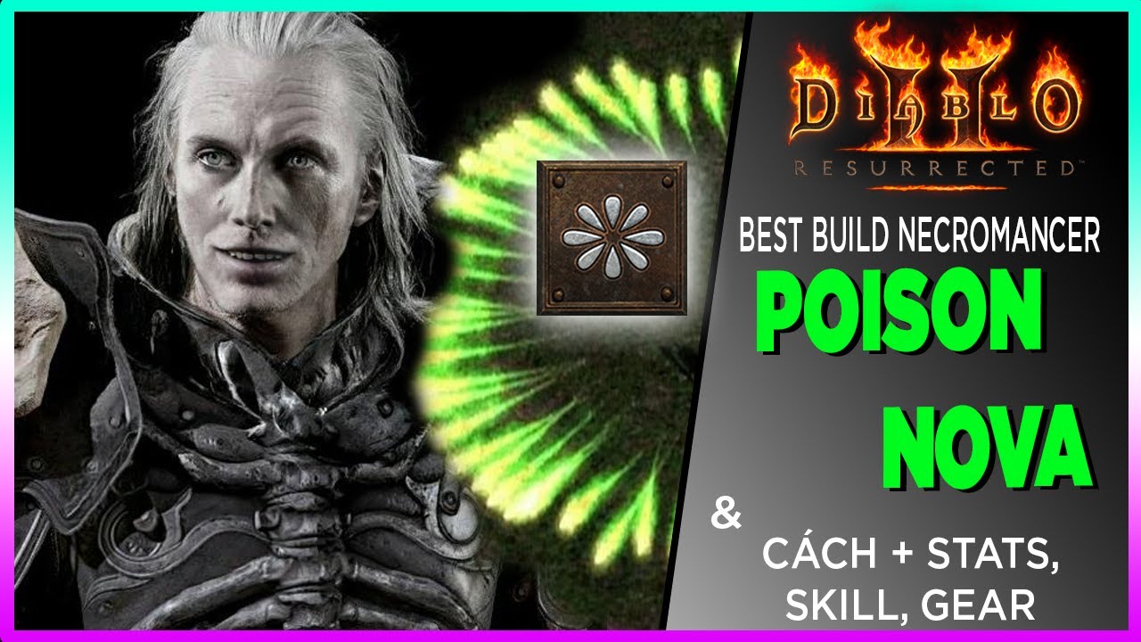 [ Diablo 2 Resurrected ] BEST build Necromancer POISON NOVA stats