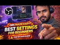 OBS Settings Full Guide (Beginner to Pro) 🎥 No Lag + Best Quality