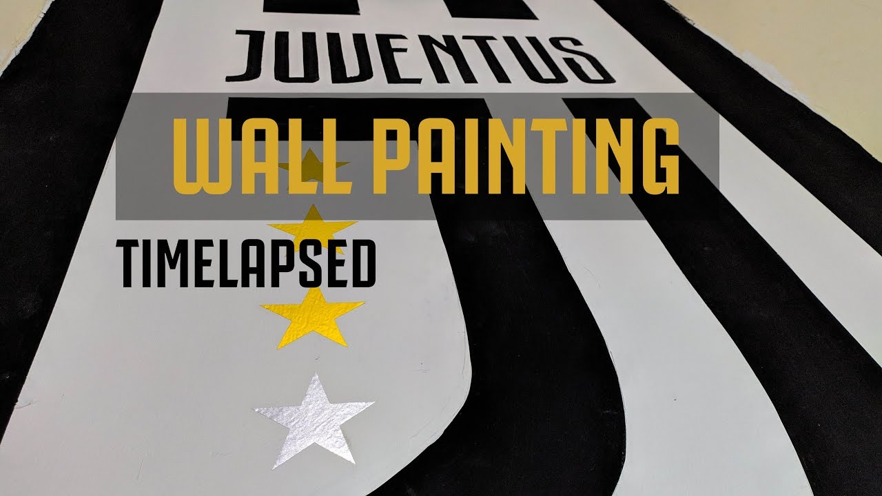  Juventus  wall painting Time Lapsed Cat  Kamar  tidur 