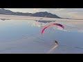 Paramotoring the bonneville salt flats