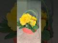 cute flowers basket Craft 💫💞#shorts#diy#woolen #ytshortsvideo