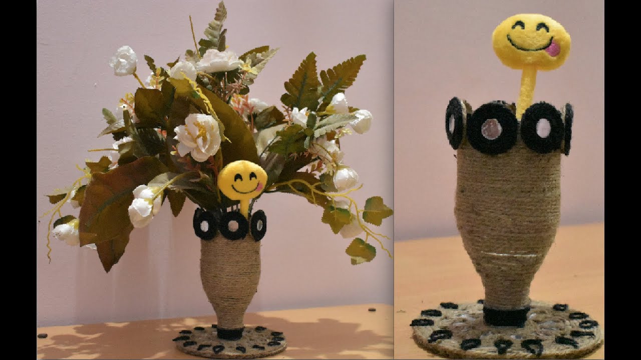 DYI Flower Pot Pen Stand from useless bollte and paper board YouTube